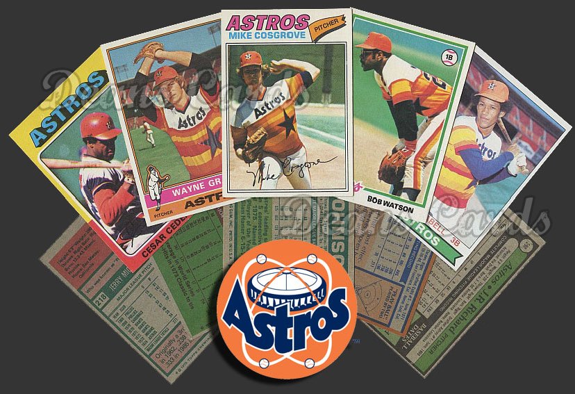 1975 Topps -79 Houston Astros 50 Card Team Starter Set / Lot